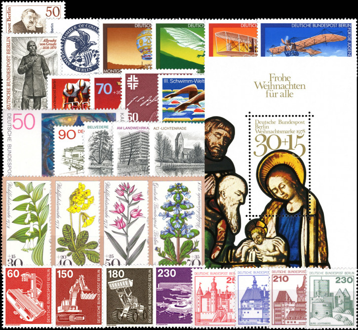 Briefmarken Berlin Jahrgang 1978, Postfrisch - komplett