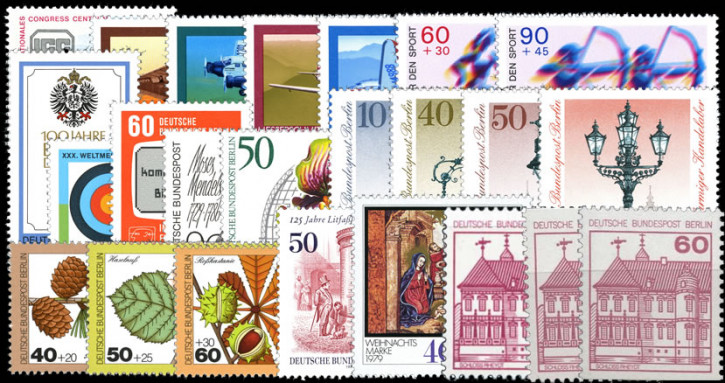 Briefmarken Berlin Jahrgang 1979, Postfrisch - komplett
