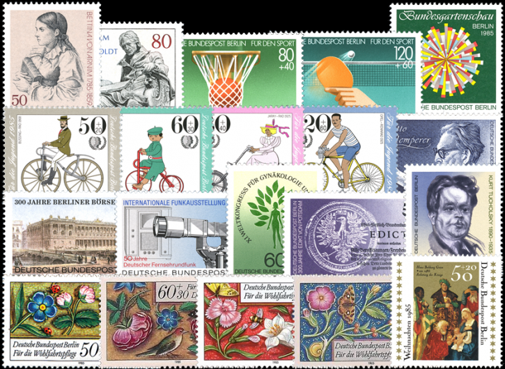 Briefmarken Berlin Jahrgang 1985, Postfrisch - komplett