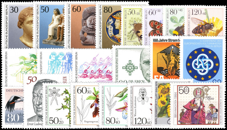Briefmarken Berlin Jahrgang 1984, Postfrisch - komplett