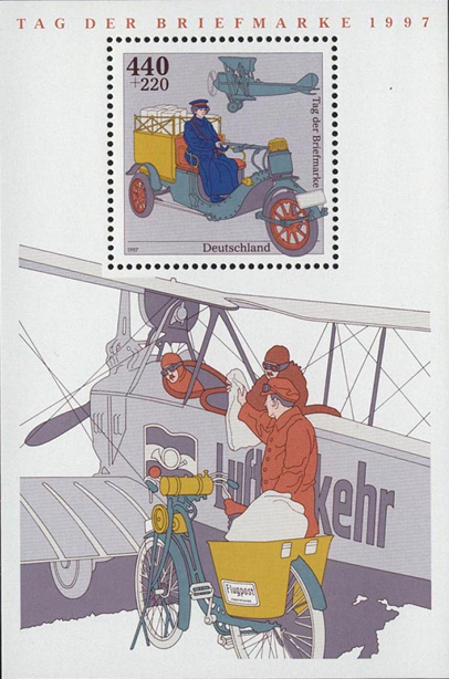 Briefmarken BRD (Bund) 1997, Mi.Nr. Block 41, Tag der Briefmarke, Postfrisch