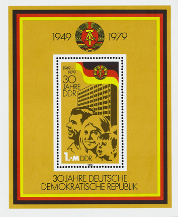 Briefmarken: DDR 1979 Mi.Nr. Block 56, 30 Jahre DDR. Postfrisch