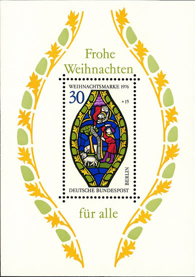 Briefmarken Berlin 1976, Mi.Nr. Block 5, Blockausgabe: Weihnachten. Postfrisch