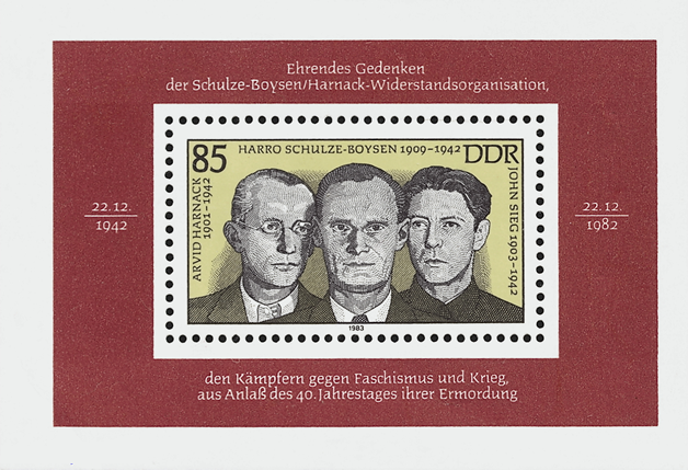 Briefmarken: DDR 1983 Mi.Nr. Block 70, Widerstandskämpfer. Postfrisch
