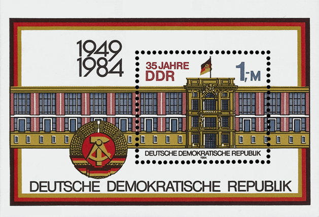 Briefmarken DDR 1984, Mi.Nr. Block 77, 35 Jahre DDR (I), Postfrisch