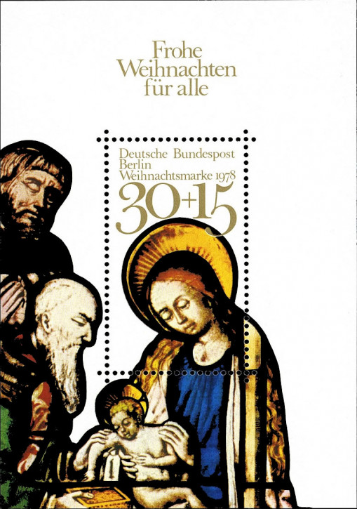 Briefmarken Berlin 1978, Mi.Nr. Block 7, Blockausgabe: Weihnachten.  Postfrisch