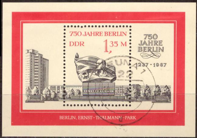 Briefmarken DDR 1987, Mi.Nr. Block 89, 750 Jahre Berlin (III). Gestempelt