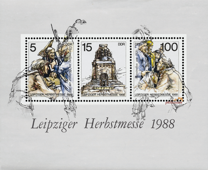 Briefmarken: DDR 1988, Mi. Nr. Block 95, Leipziger Herbstmesse. Postfrisch