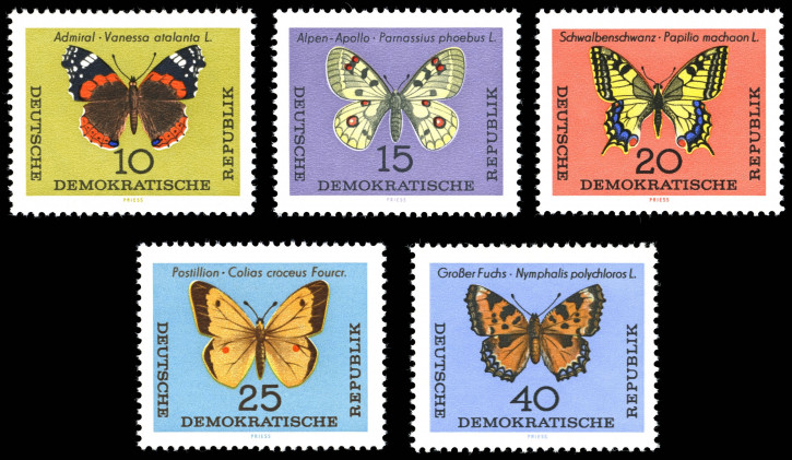 Philaseum Briefmarken Ddr Motiv Insekten 