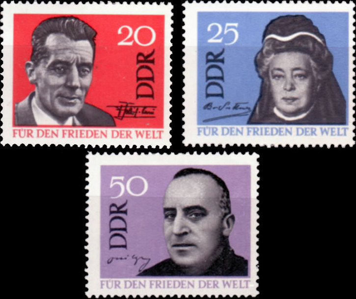 Briefmarken: DDR 1964, Mi.Nr. 1049-1051, Für den Weltfrieden, Postfrisch