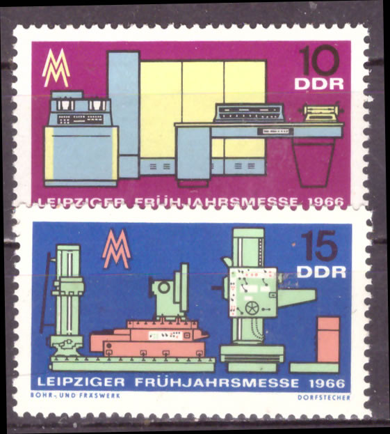 Briefmarken DDR 1966, Mi. Nr. 1159-1160, Leipziger Frühjahrsmesse, Postfrisch