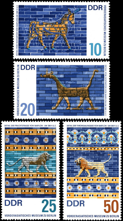 Briefmarken DDR 1966, MiNr. 1229-1232, Vorderasiatisches Museum, Postfrisch