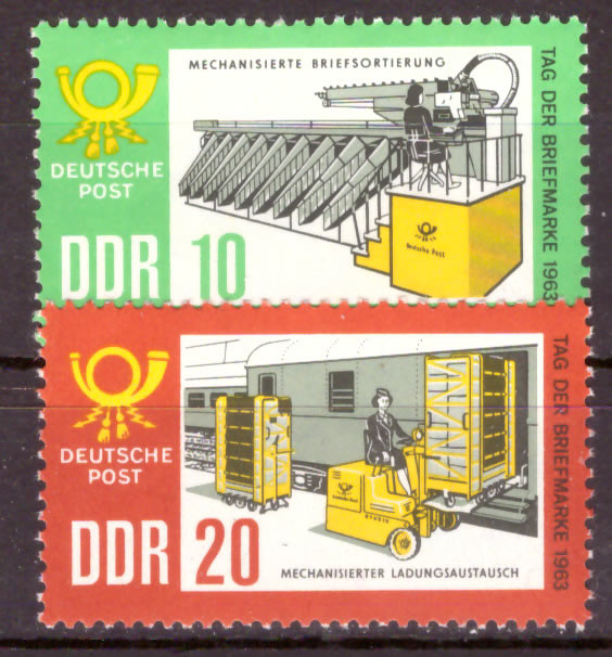Briefmarken: DDR 1963 Mi.Nr. 998-999, Tag der Briefmarke, Postfrisch