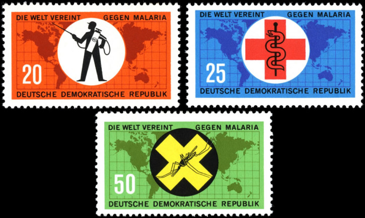 Briefmarken: DDR 1963 Mi.Nr. 942-944, Kampf gegen die Malaria, Postfrisch