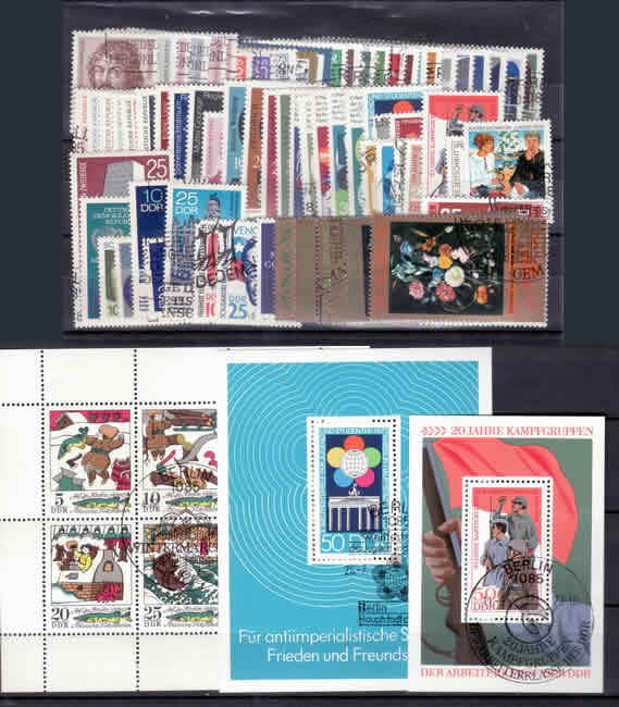 Briefmarken DDR Jahrgang 1973 Gestempelt - Komplett