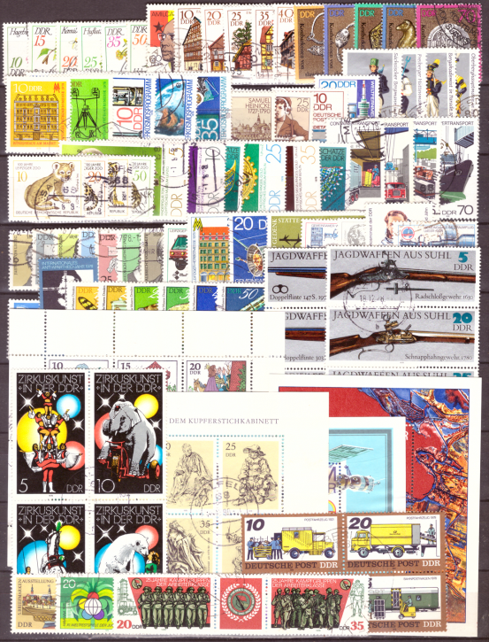 Briefmarken DDR Jahrgang 1978 Gestempelt - Komplett