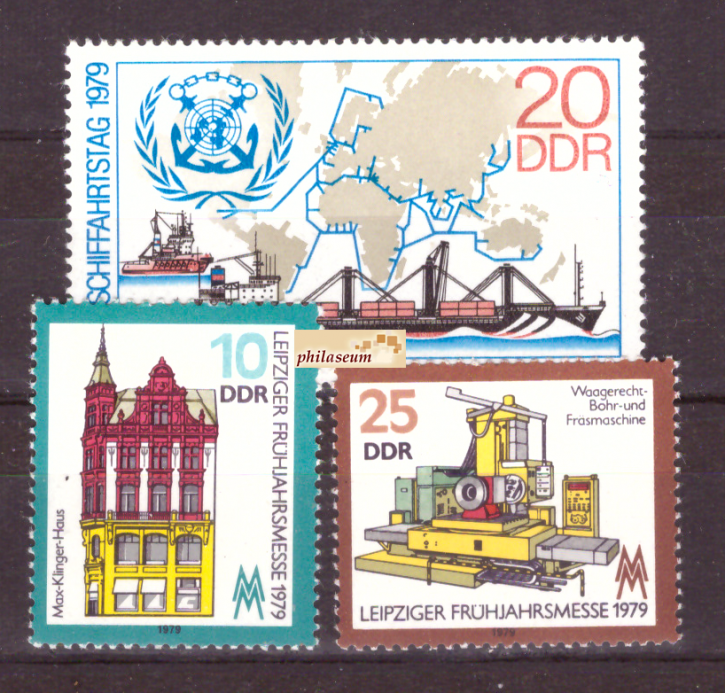 Briefmarken: DDR 1979, Mi.Nr. 2403-2404, 2405, Postfrisch