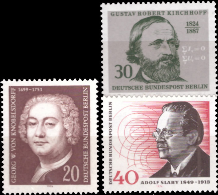 Briefmarken Berlin 1974, Lot aus Mi.Nr. 464-465, 467, Postfrisch