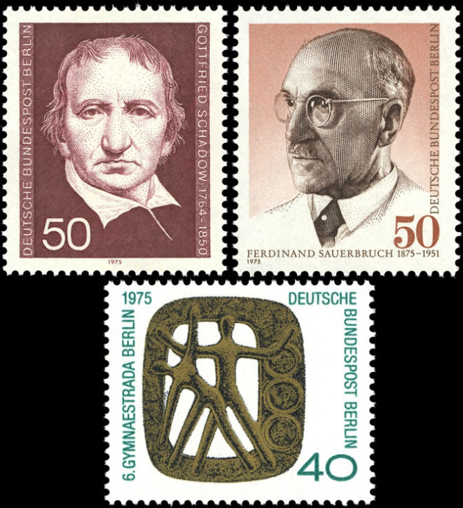 Briefmarken Berlin 1975, Lot aus Mi.Nr. 482, 492, 493, Postfrisch