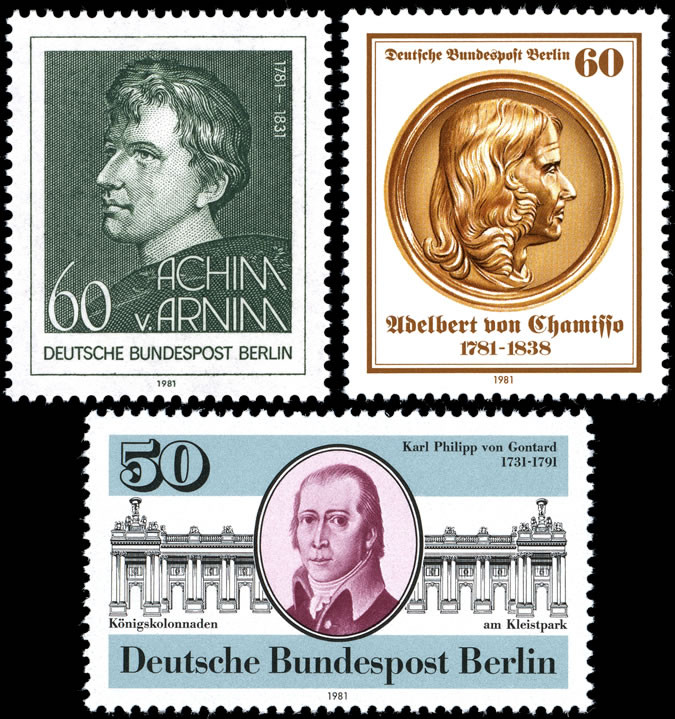 Briefmarken Berlin 1981, Lot aus Mi.Nr. 637-639, Postfrisch