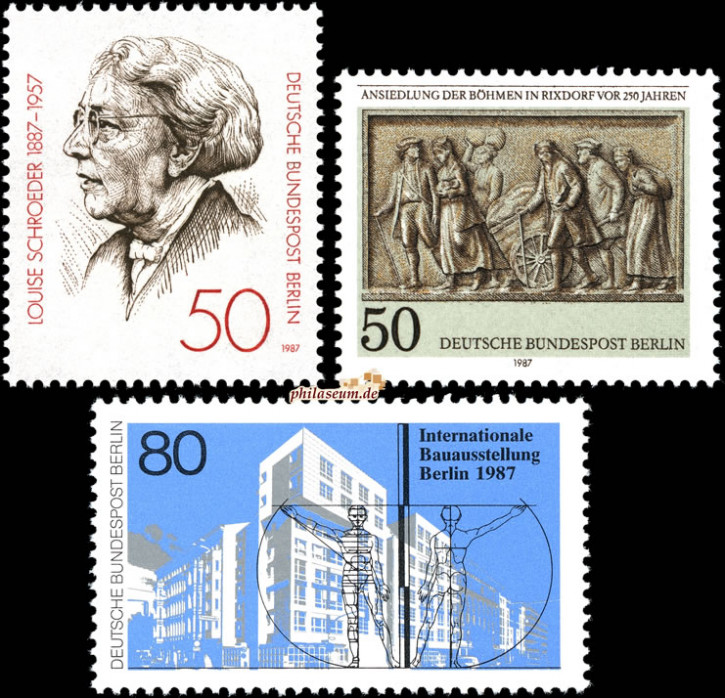 Briefmarken Berlin 1987, Lot aus Mi.Nr. 779, 784-785, Postfrisch
