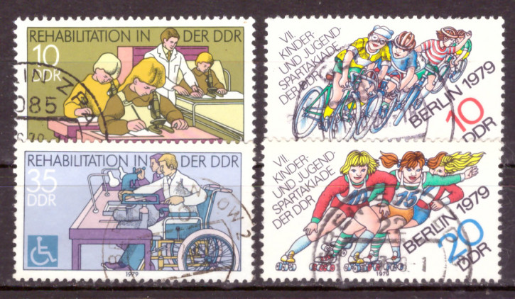 Briefmarken: DDR 1979 Mi.Nr. 2431-2432, 2433-2434, Gestempelt