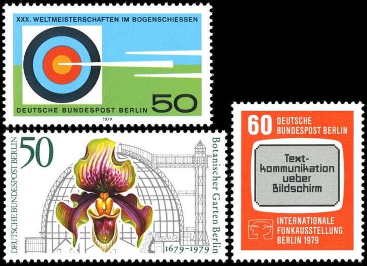 Briefmarken Berlin 1979, Lot aus Mi.Nr. 599, 600, 602, Postfrisch