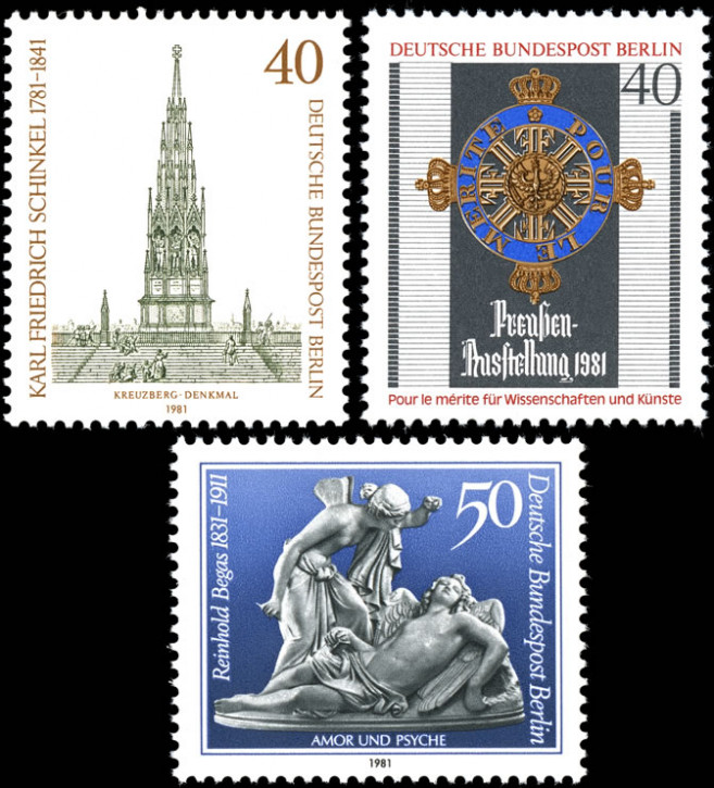 Briefmarken Berlin 1981, Lot aus Mi.Nr. 640, 647-648, Postfrisch