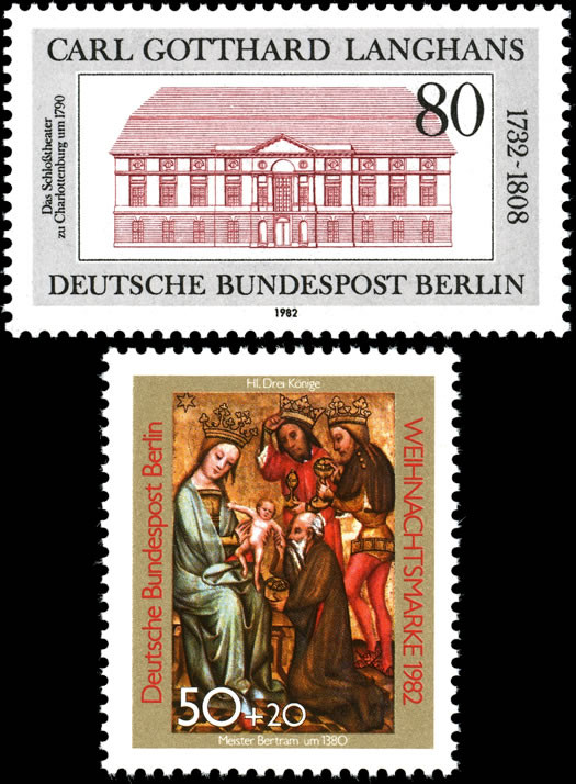 Briefmarken Berlin 1982, Lot aus Mi.Nr. 684, 688, Postfrisch
