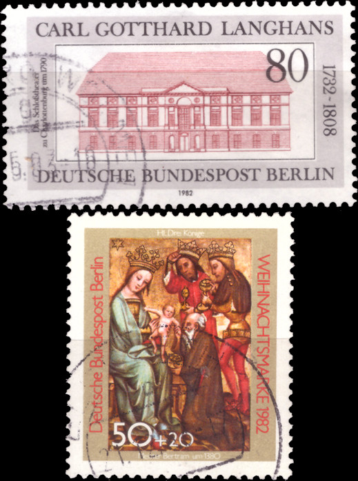 Briefmarken Berlin 1982, Lot aus Mi.Nr. 684, 688, Gestempelt