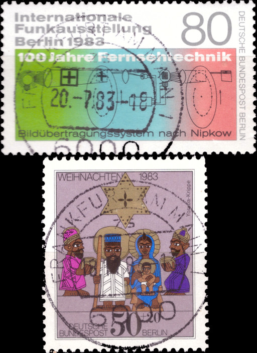 Briefmarken Berlin 1983, Lot aus Mi.Nr. 702, 707, Gestempelt