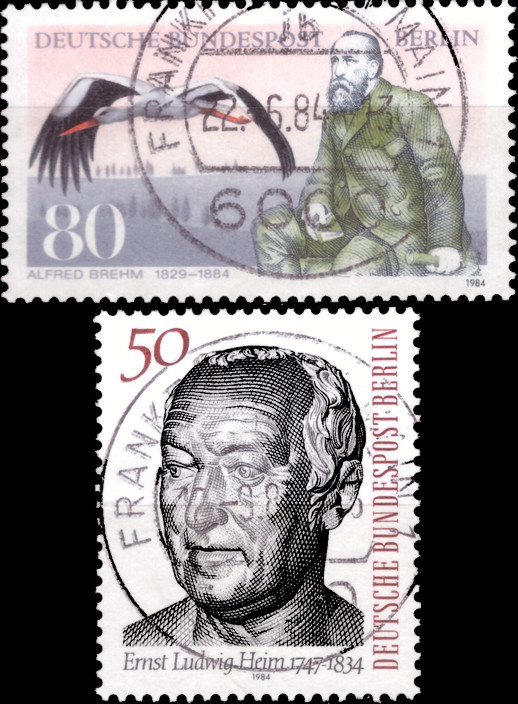Briefmarken Berlin 1984, Lot aus Mi.Nr. 722-723, Gestempelt
