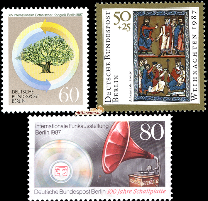Briefmarken Berlin 1987, Lot aus Mi.Nr. 786-787, 797, Postfrisch