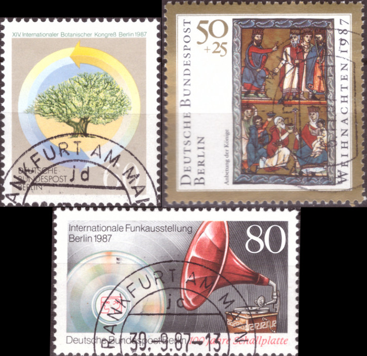 Briefmarken Berlin 1987, Lot aus Mi.Nr. 786-787, 797, Gestempelt