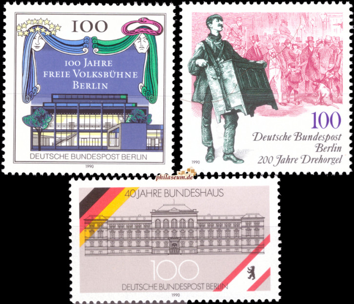 Briefmarken Berlin 1990, Lot aus Mi.Nr. 866-867, 872, Postfrisch