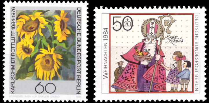 Briefmarken Berlin 1984, Lot aus Mi.Nr. 728-729, Postfrisch