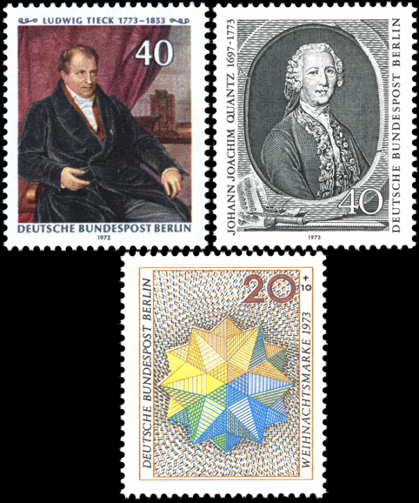 Briefmarken Berlin 1973, Lot aus Mi.Nr. 452, 454, 463, Postfrisch