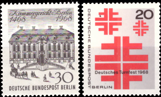 Briefmarken Berlin 1968, Lot aus Mi.Nr. 320-321, Postfrisch