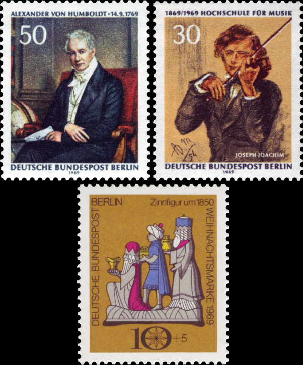 Briefmarken Berlin 1969, Lot aus Mi.Nr. 346, 347, 352, Postfrisch