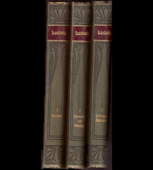 Ludwigs Werke. 3 Bücher/ Bände 1898