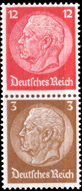 Briefmarken Deutsches Reich 1939, Zd-Mi. S 179 (519+513), Zusammendrucke aus MHB 47, Postfrisch