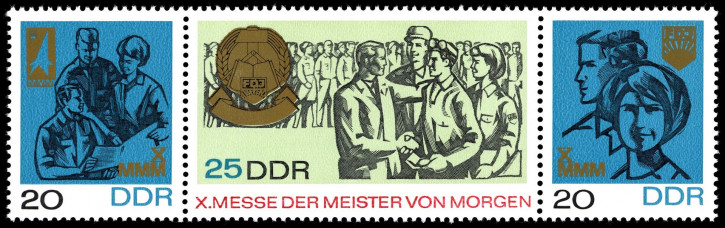 Briefmarken DDR 1967, Mi.Nr. 1320-1322 (WZd180), MMM, Postfrisch