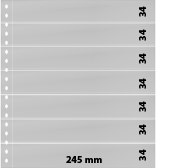 Lindner Komplettangebot: Ringbinder-Set REGULAR (1124) Schwarz inkl. 2 Packungen Omnia-Blätter 015P weiß