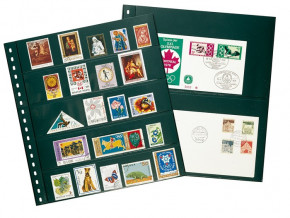 Lindner Komplettangebot: Ringbinder-Set REGULAR (1124) Schwarz inkl. 2 Packungen Omnia-Blätter 05P schwarz