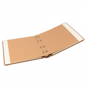 LINDNER karat-Ringbinder LEDER, leer - Hellbraun