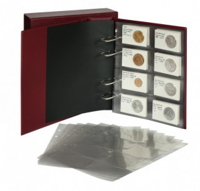 LINDNER Multi collect Ringbinder REGULAR. Weinrot.