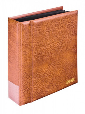 LINDNER Set Multi collect: Ringbinder REGULAR 1300 mit Schutzkassette 1301. Hellbraun.