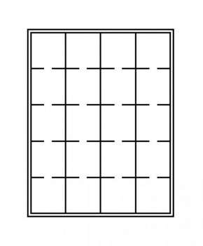 LINDNER Münzbox CARBO mit 20 quadratischen Fächern für Münzrähmchen 50x50 mm/Münzkapseln CARRÉE/OCTO Münzkapseln