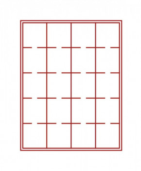 LINDNER Münzbox RAUCHGLAS mit 20 quadratischen Fächern für Münzrähmchen 50x50 mm/Münzkapseln CARRÉE/OCTO Münzkapseln