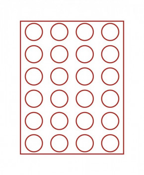 LINDNER Münzbox STANDARD mit 24 runden Vertiefungen für Münzen mit Ø41 mm Münzbox STANDARD mit 24 runden Vertiefungen für Münzen mit Ø41 mm Münzbox STANDARD mit 24 runden Vertiefungen für Münzen mit Ø41 mm Münzbox STANDARD mit 24 runden Vertiefungen für M
